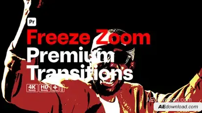 Premium Transitions Freeze Zoom for Premiere Pro Premiere Pro template preview