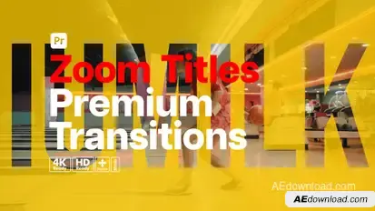 Premium Transitions Zoom Titles for Premiere Pro Premiere Pro template preview