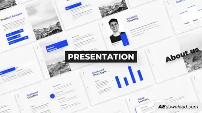Presentation Video Displays template preview