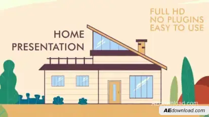 Presentation house Video Displays template preview