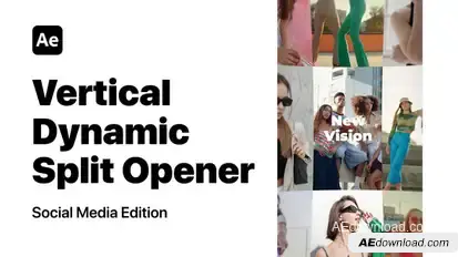 Vertical Dynamic Split Opener Openers template preview