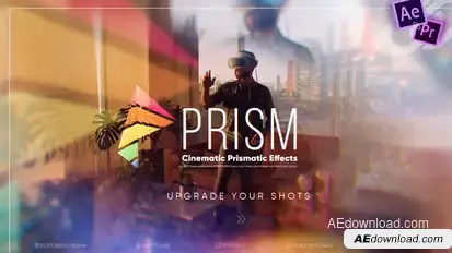 Prism — Cinematic Prismatic Effects Video Displays template preview