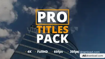 Pro Titles Pack Video Displays template preview