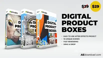 Product Boxes Video Displays template preview