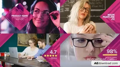 Product Review & Promo Video Displays template preview