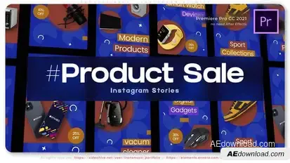 Product Sale - Instagram Stories Premiere Pro template preview