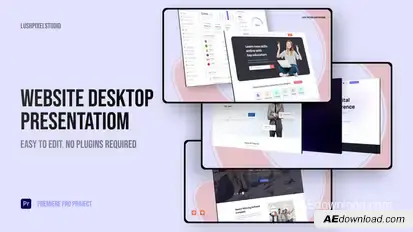 Professional Website Presentation MOGRT Premiere Pro template preview