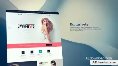 Project Web | Collection Slides For Promo Video Displays template preview