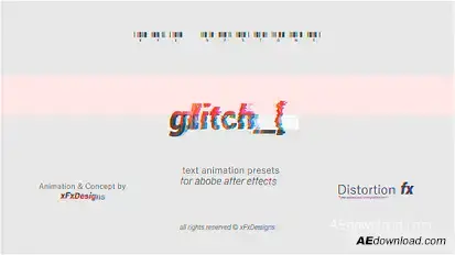Project-x Glitch Text Maker Video Displays template preview
