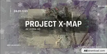 Project X MAP / Technology Paralax Slideshow / 3D Camera / Clean Travel Memories / Satellite Photo Video Displays template preview