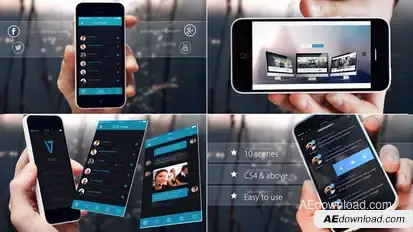 Promo App Video Displays template preview
