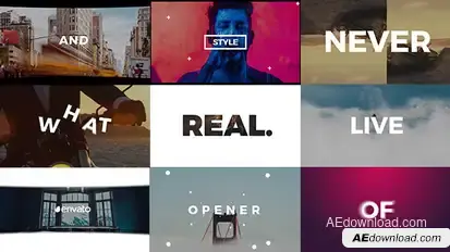 Pure Rhythm Opener Video Displays template preview
