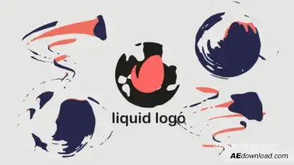 Quick Liquid Logo Video Displays template preview