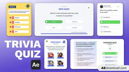 Quiz Creator Video Displays template preview