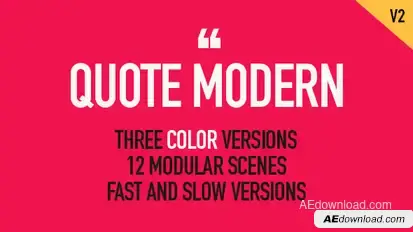 Quote Modern Video Displays template preview