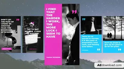 Quotes Instagram Stories | MGRT Premiere Pro template preview