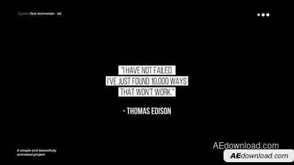 Quotes Text Animation | MOGRT Premiere Pro template preview