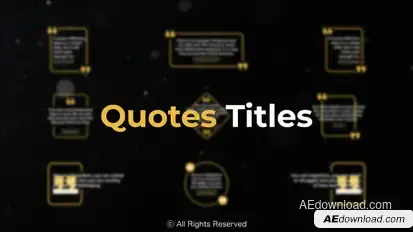 Quotes Titles | Premiere Pro Premiere Pro template preview