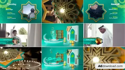 Ramadan Broadcast Ident Package V2 Ramadan Free Templates template preview