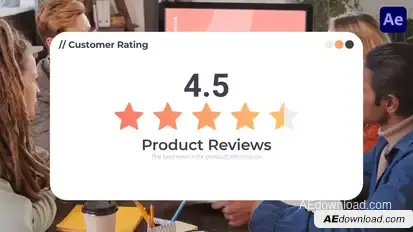 Rating & Reviews Premiere Pro template preview