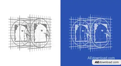 RD Logo Reveal 4 Video Displays template preview