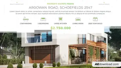 Real Estate Colorful Promo Video Displays template preview