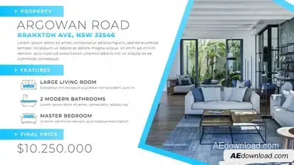 Real Estate Company Promo Video Displays template preview