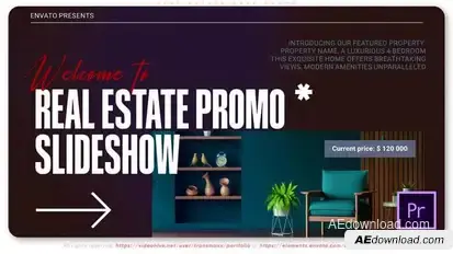 Real Estate Dark Promo Premiere Pro template preview