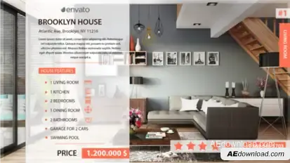 Real Estate Video Displays template preview