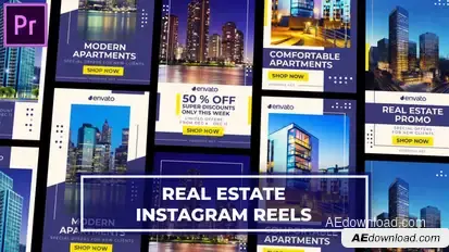 Real Estate Instagram Reels After Effects Template MOGRT for Premier Pro Premiere Pro template preview