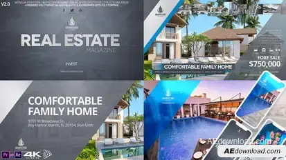 Real Estate Magazine / Broadcast ID v2.3 Video Displays template preview
