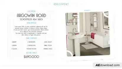 Real Estate Minimal Folder Video Displays template preview