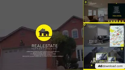 Real Estate Modern Video Displays template preview