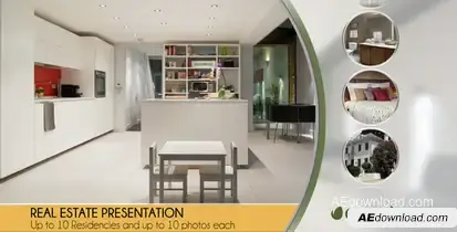 Real Estate Presentation Video Displays template preview