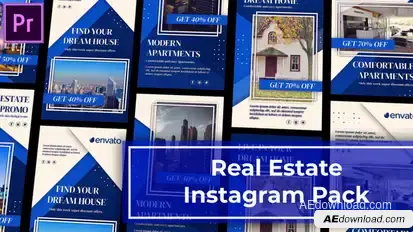 Real Estate Promo Instagram Reels | MOGRT Premiere Pro template preview