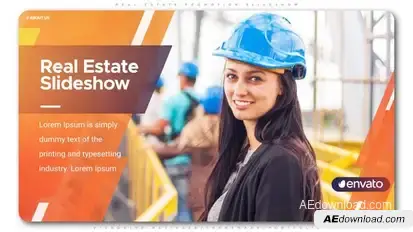 Real Estate Promotion Slideshow Video Displays template preview