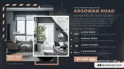 Real Estate Simple Promo Video Displays template preview