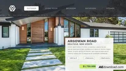 Real Estate Single Property Video Displays template preview