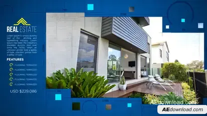 Real Estate Slideshow Video Displays template preview