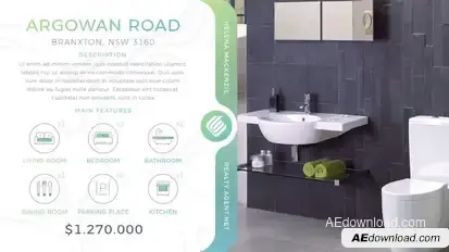 Real Estate Slideshow Promo Video Displays template preview