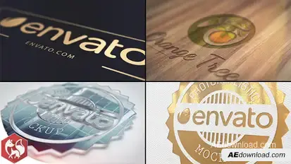 Realistic Logo Video Displays template preview