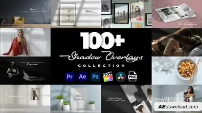 Realistic Shadow Overlays Pack Premiere Pro template preview