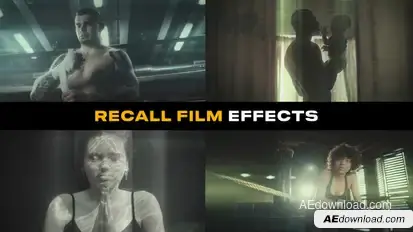 Recall Film Effects Premiere Pro template preview