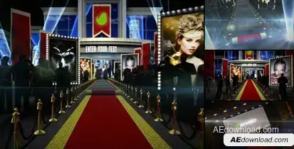 Red Carpet Video Displays template preview