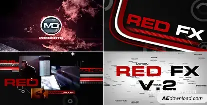 Red FX v.2 Video Displays template preview