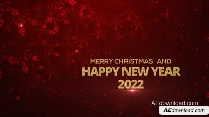 Red Merry Christmas Wishes Video Displays template preview