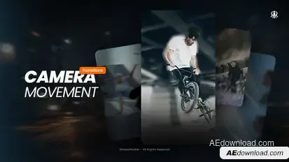 Reels - Camera Movement Transition Logo Stings template preview