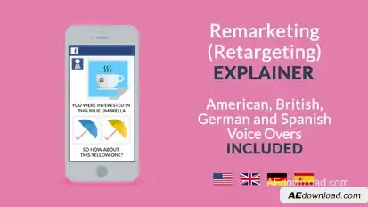 Remarketing / Retargeting Explainer Video Displays template preview