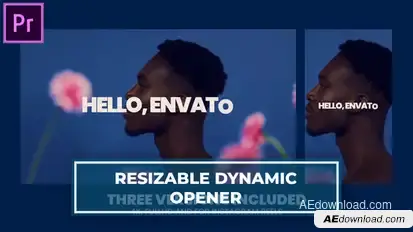 Resizable Instagram Dynamic Opener MOGRT for Premier Pro Premiere Pro template preview