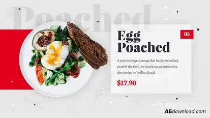 Restaurant Menu Video Displays template preview